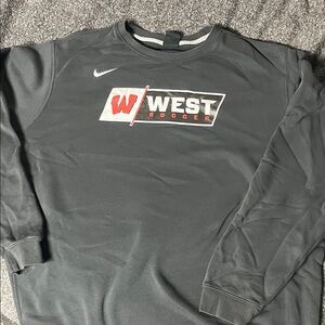 Nike West Soccer Men's Charcoal  Crewneck Sweatshirt